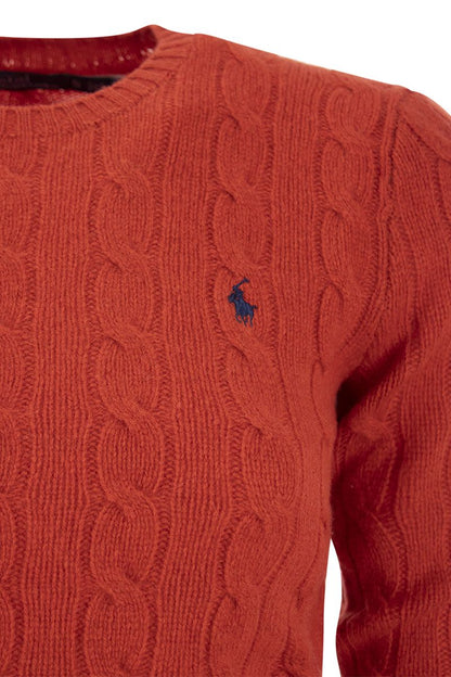 Wool and cashmere cable-knit sweater - VOGUERINI