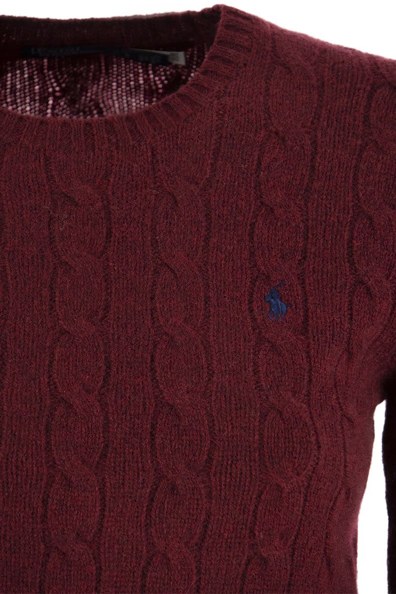 Wool and cashmere cable-knit sweater - VOGUERINI