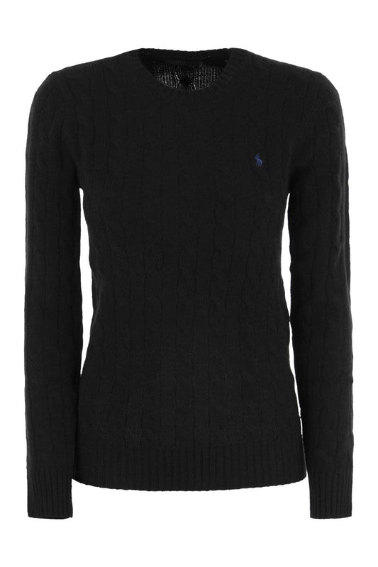 Wool and cashmere cable-knit sweater - VOGUERINI