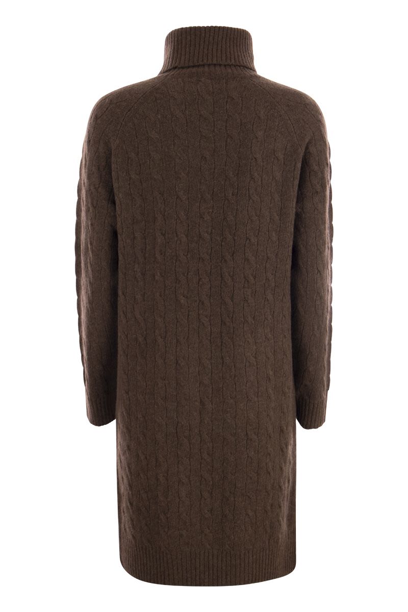 Wool and cashmere turtleneck dress - VOGUERINI