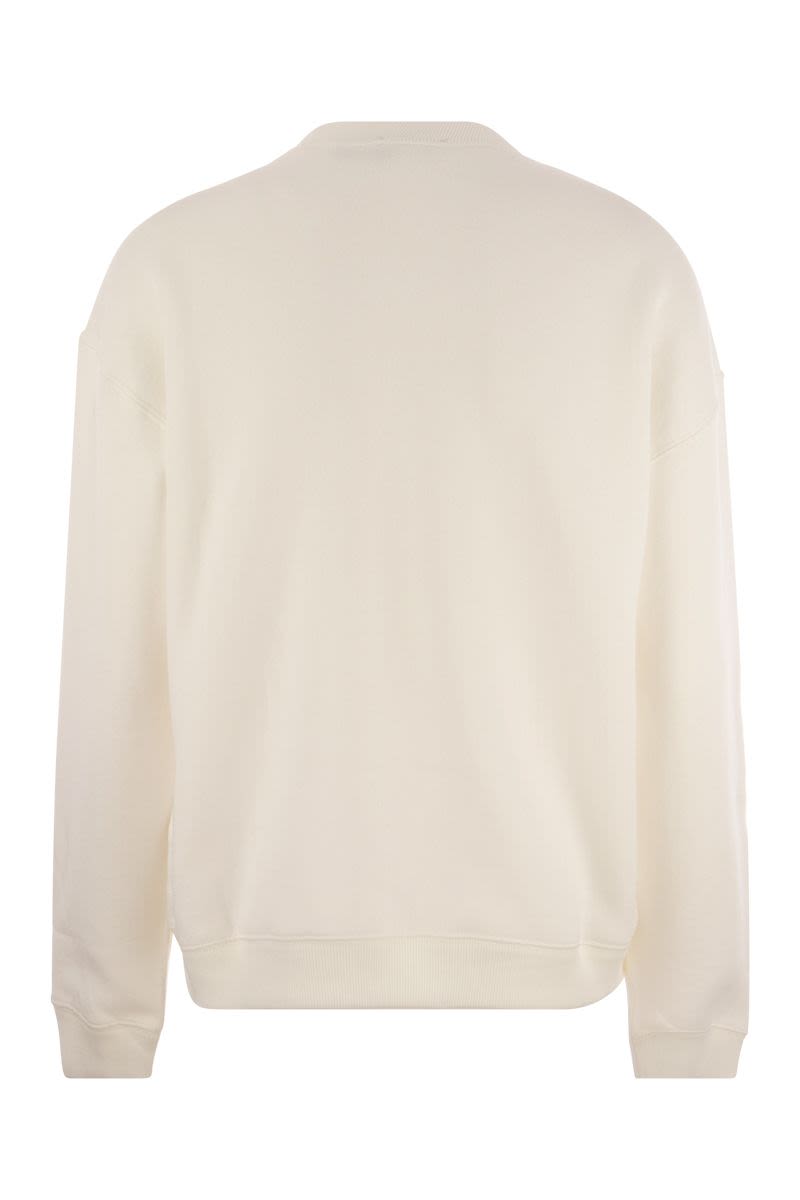 Sweatshirt with embroidered crest - VOGUERINI