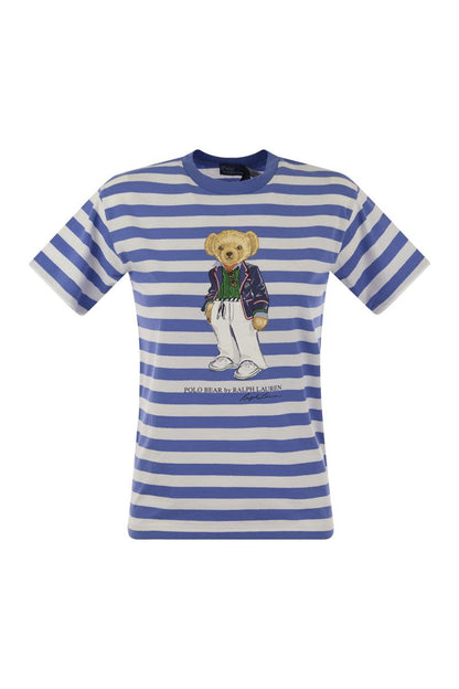 Polo Bear striped cotton t-shirt