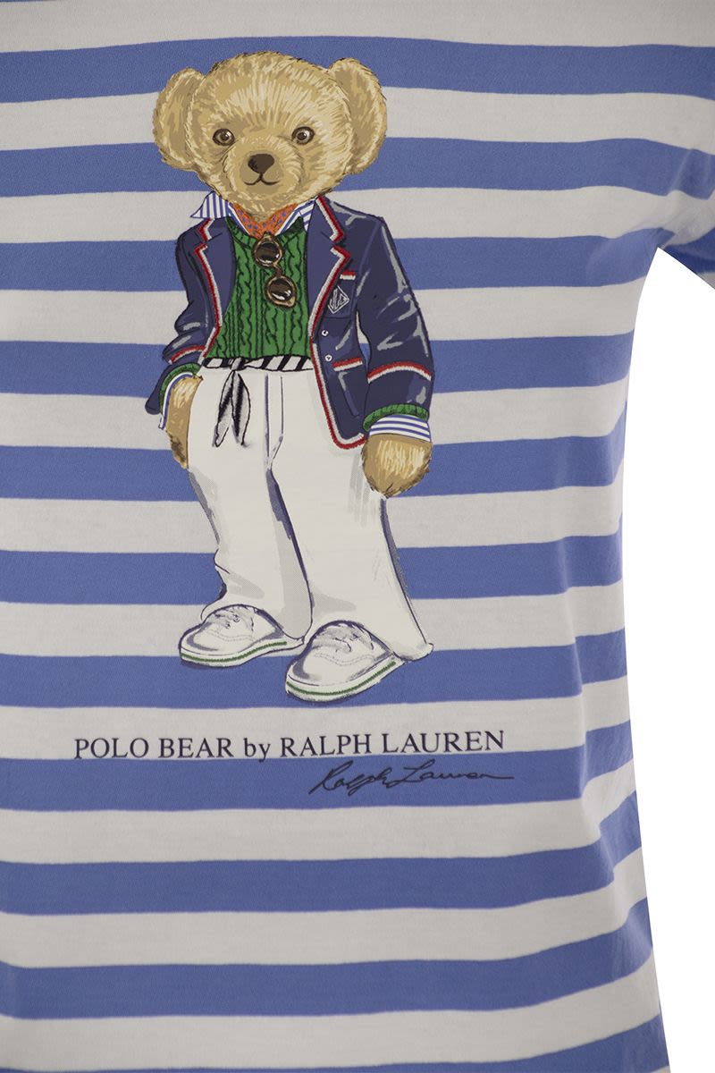 Polo Bear striped cotton t-shirt