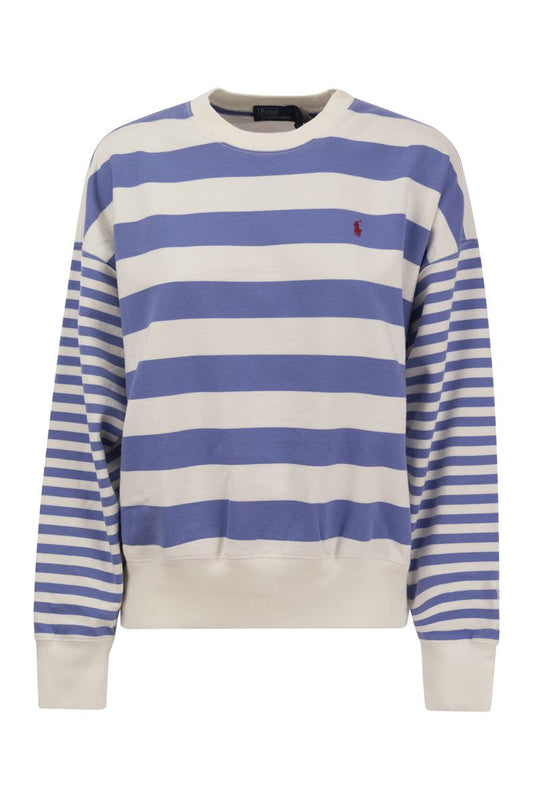 Crew-neck sweatshirt with stripes - VOGUERINI