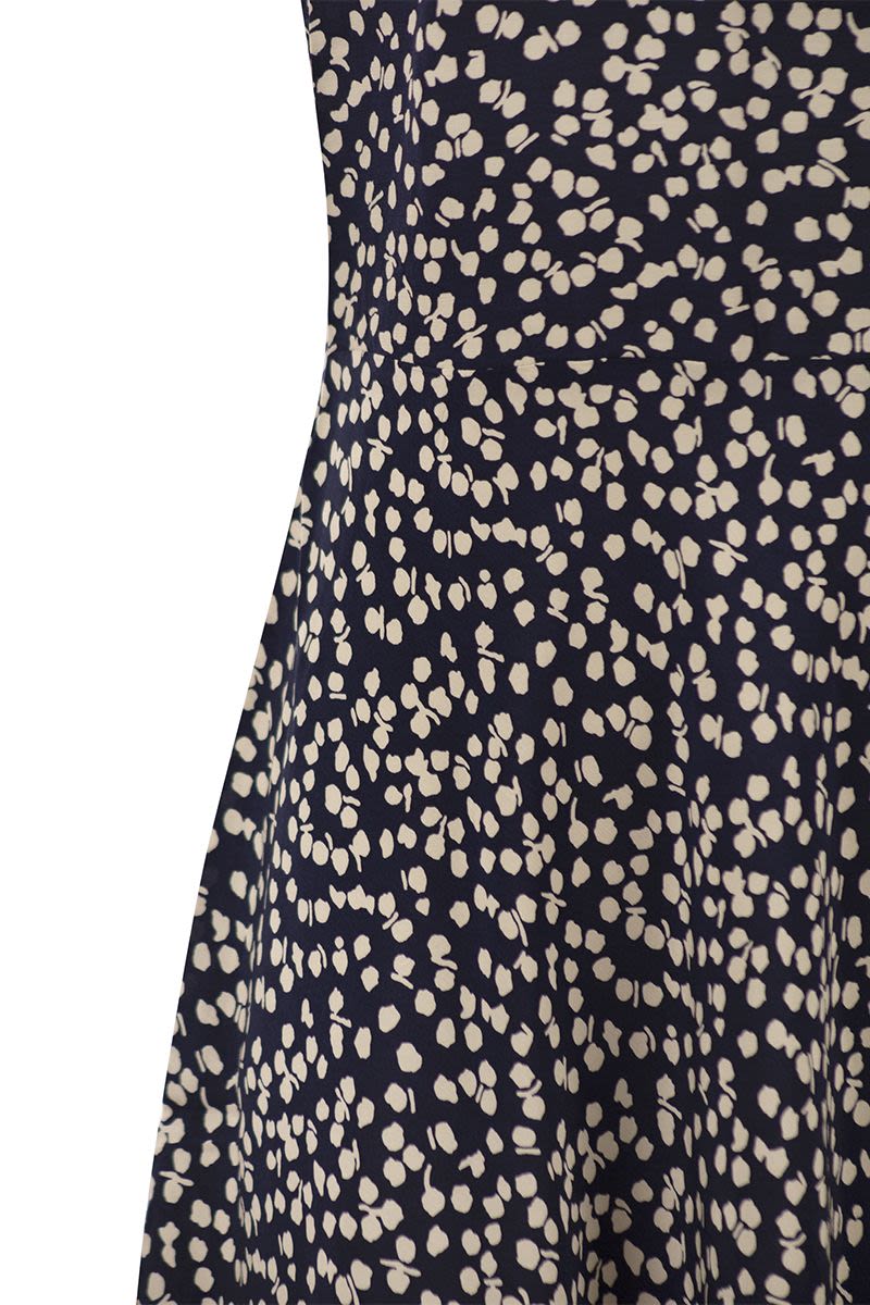 Viscose dress with micro pattern - VOGUERINI