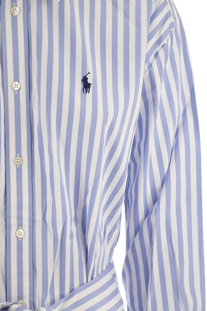 Paneled striped cotton chemisier - VOGUERINI