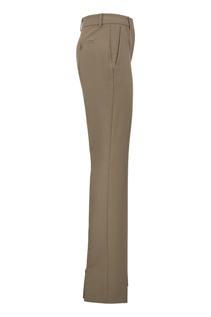 SIMONE - Pure wool trousers - VOGUERINI