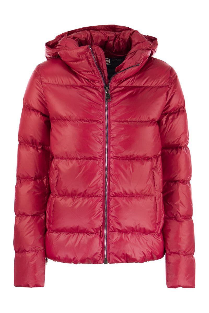 Down jacket with detachable hood - VOGUERINI