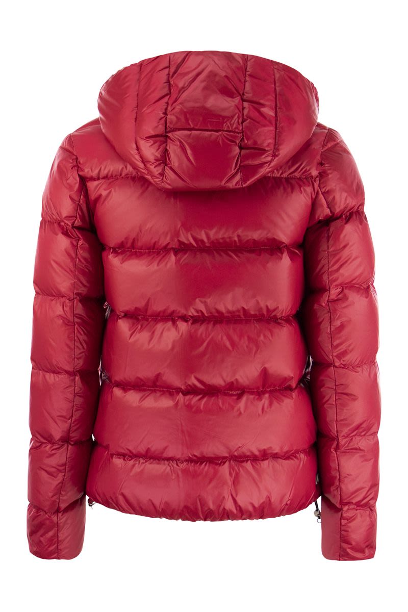 Down jacket with detachable hood - VOGUERINI