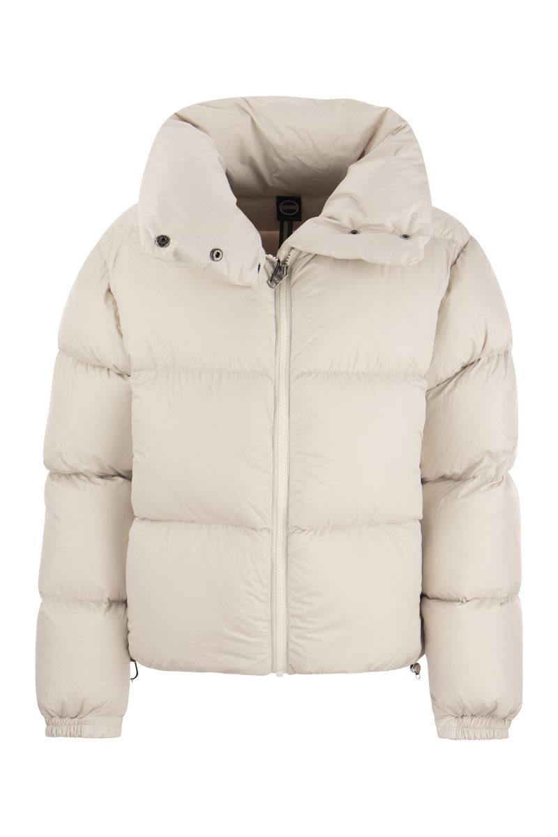 CAPITON - Cropped down jacket with roll neck - VOGUERINI