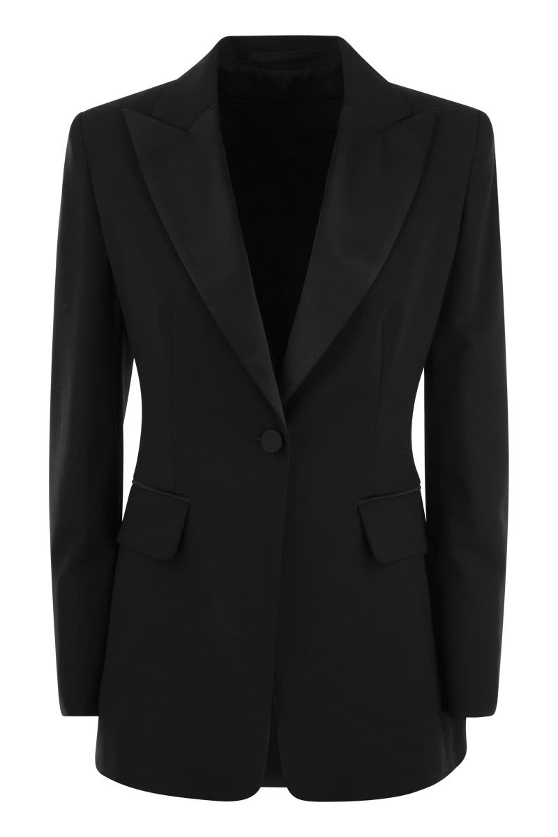 GARA - Single-breasted blazer in wool and mohair blend - VOGUERINI