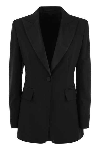 GARA - Single-breasted blazer in wool and mohair blend - VOGUERINI