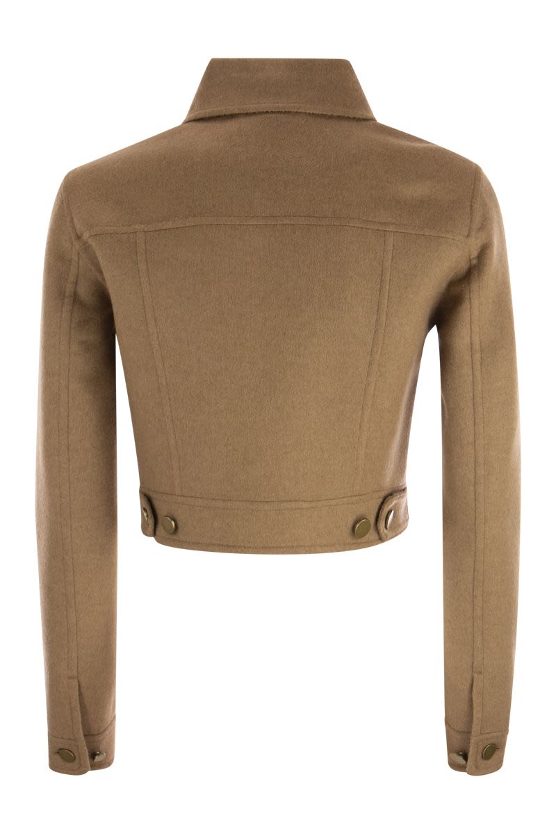 FOGLIA - Camel jacket - VOGUERINI