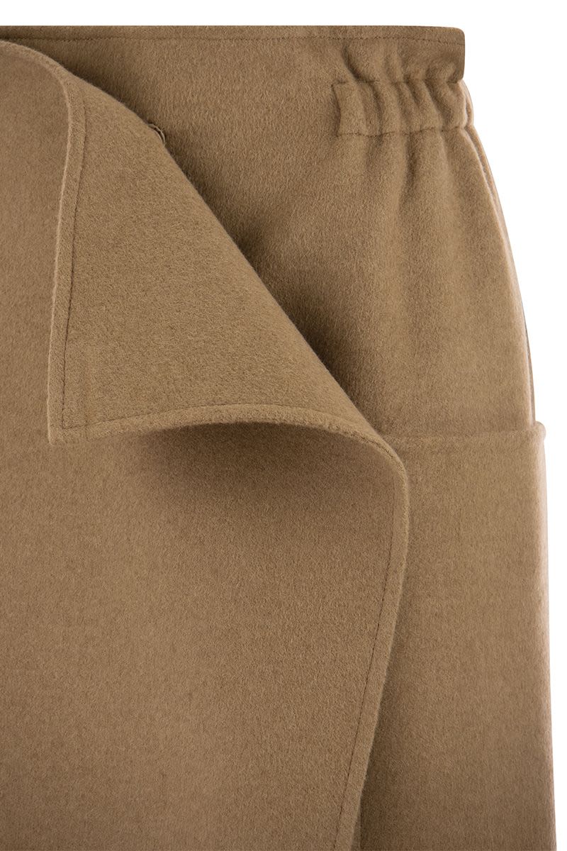 CARBON - Camel long skirt - VOGUERINI