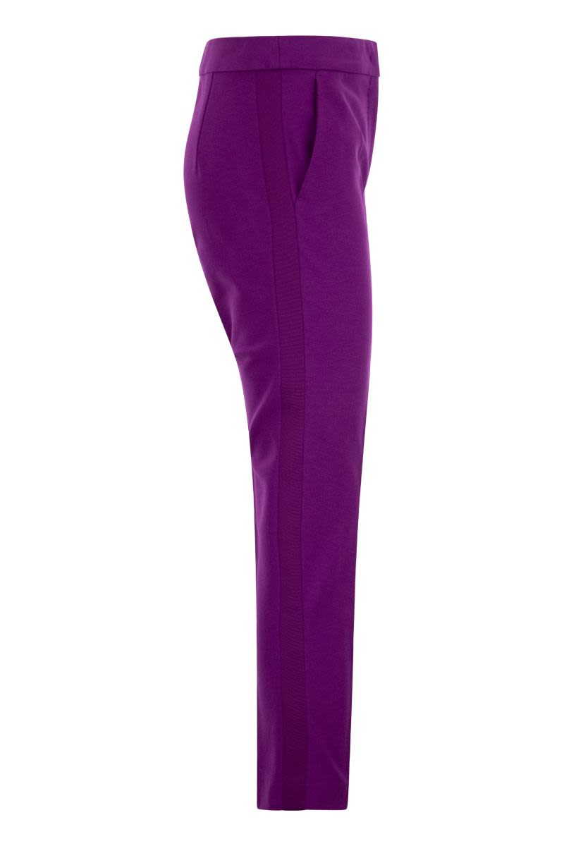 TANGA - Jersey tuxedo trousers - VOGUERINI