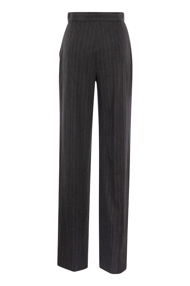 REA - Pinstripe jersey trousers - VOGUERINI