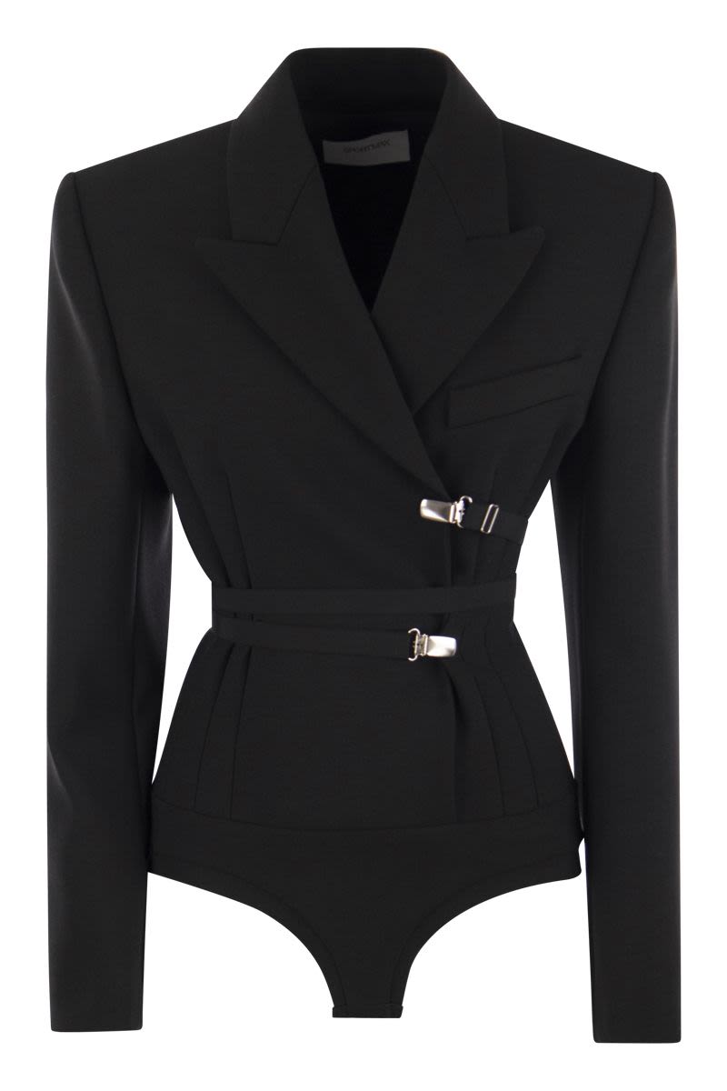 Stretch wool body jacket - VOGUERINI