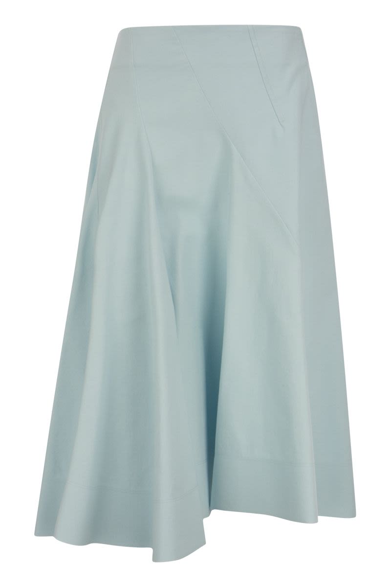 GHISA - Asymmetrical skirt with godet - VOGUERINI