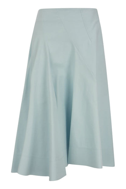 GHISA - Asymmetrical skirt with godet - VOGUERINI