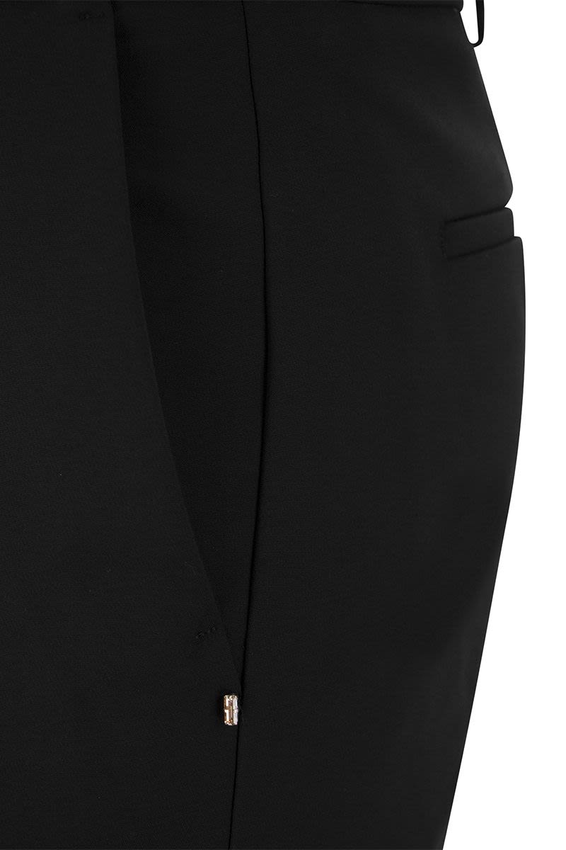 ASIAGO - Cotton mini flare trousers - VOGUERINI