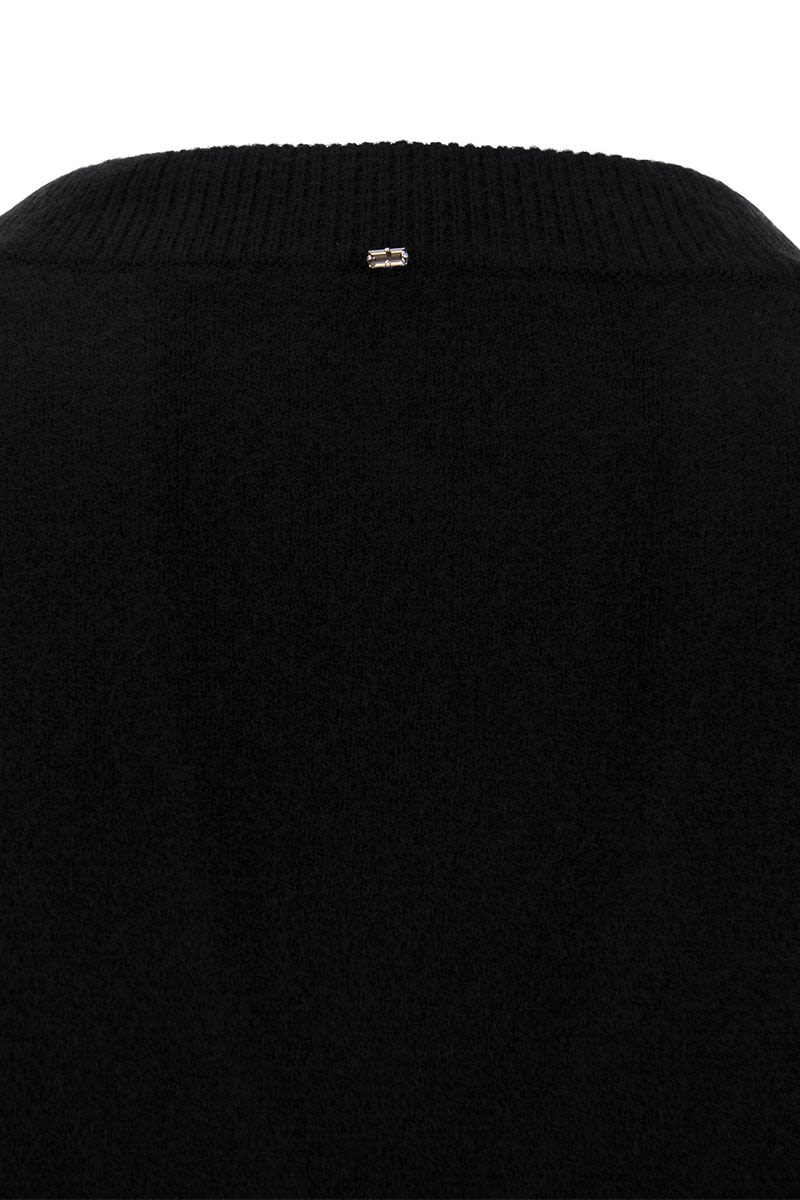 DIVO - Wool and cashmere knit long dress - VOGUERINI