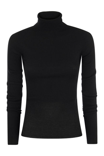 FLAVIA - Turtleneck sweater in virgin wool - VOGUERINI