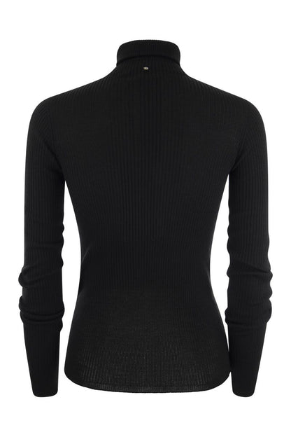 FLAVIA - Turtleneck sweater in virgin wool - VOGUERINI