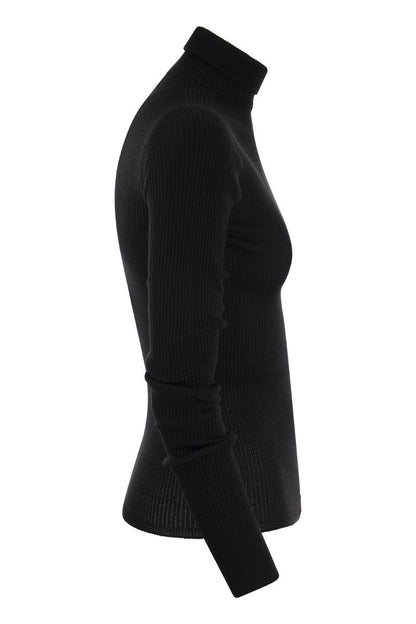 FLAVIA - Turtleneck sweater in virgin wool - VOGUERINI