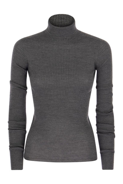 FLAVIA - Turtleneck sweater in virgin wool - VOGUERINI