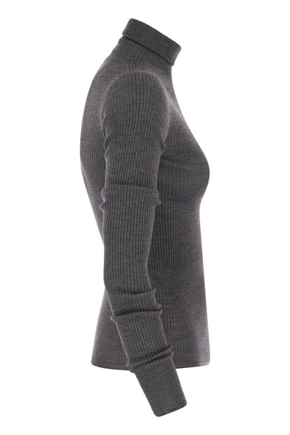 FLAVIA - Turtleneck sweater in virgin wool - VOGUERINI