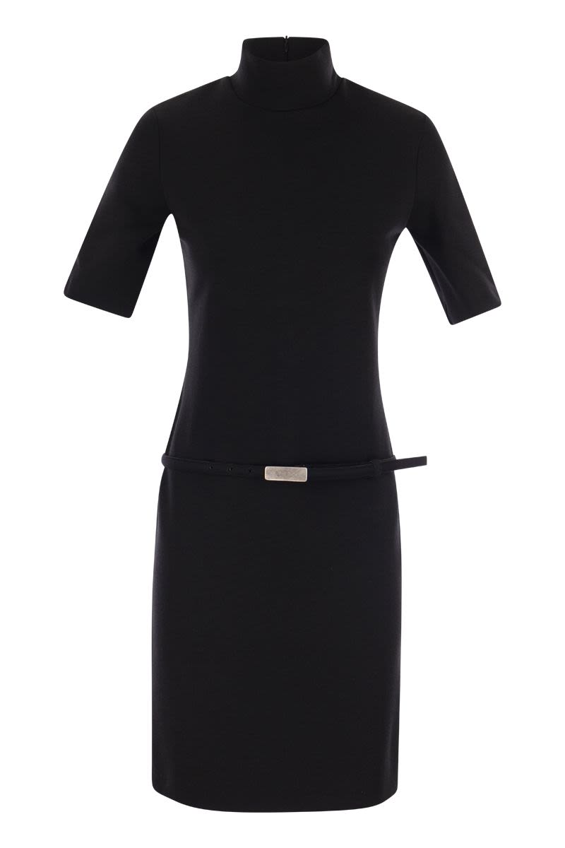 HALLE - Stretch wool dress - VOGUERINI