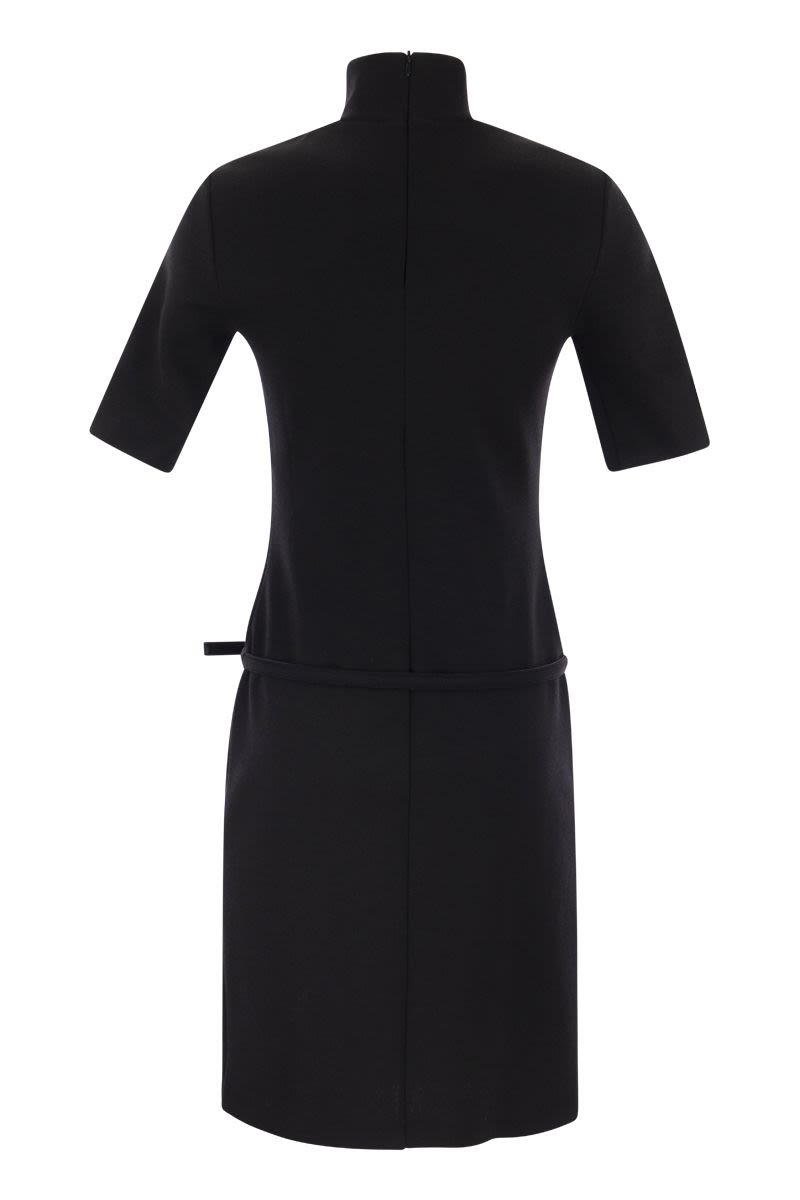 HALLE - Stretch wool dress - VOGUERINI