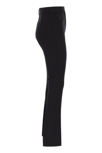 TETI - Stretch wool jersey trousers - VOGUERINI