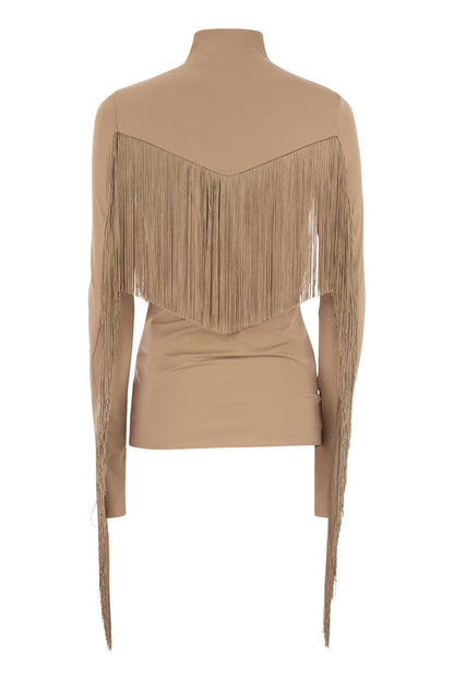 WIEN - Long fringed jumper - VOGUERINI