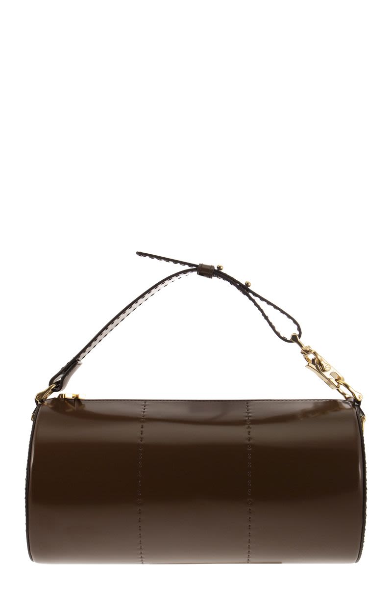 BRUSHEDROLL M - Leather handbag - VOGUERINI
