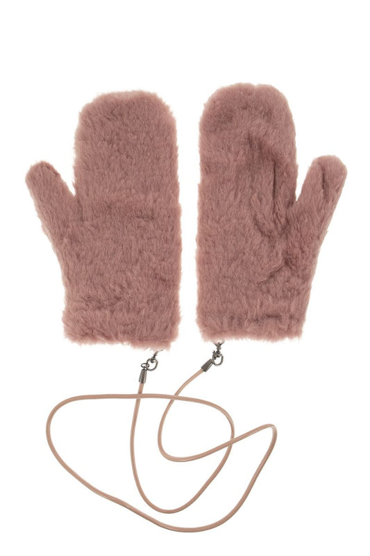 OMBRATO - Teddy fabric mittens - VOGUERINI