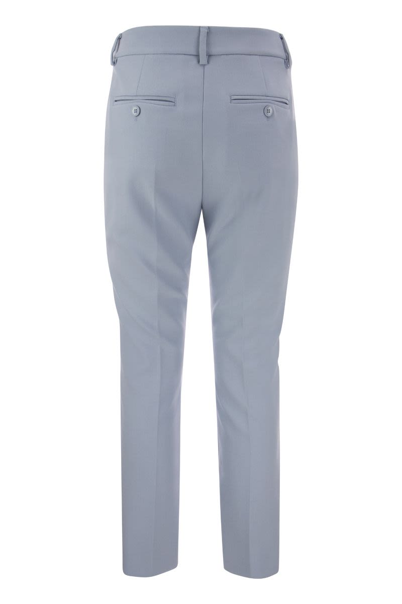 RANA - Viscose canvas trousers - VOGUERINI