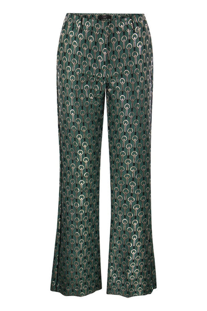 GIRINO - Flared trousers in jacquard fabric - VOGUERINI