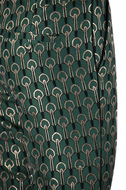 GIRINO - Flared trousers in jacquard fabric - VOGUERINI