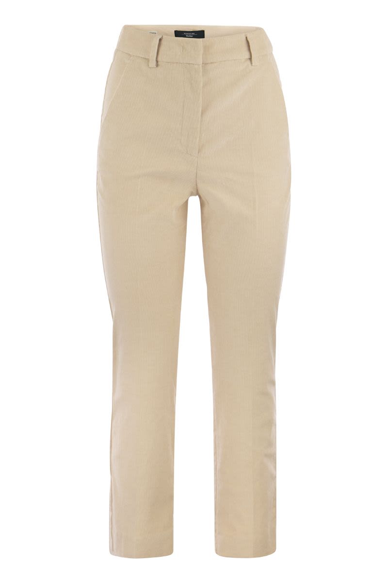 MARRUCA - Cotton velvet trousers - VOGUERINI