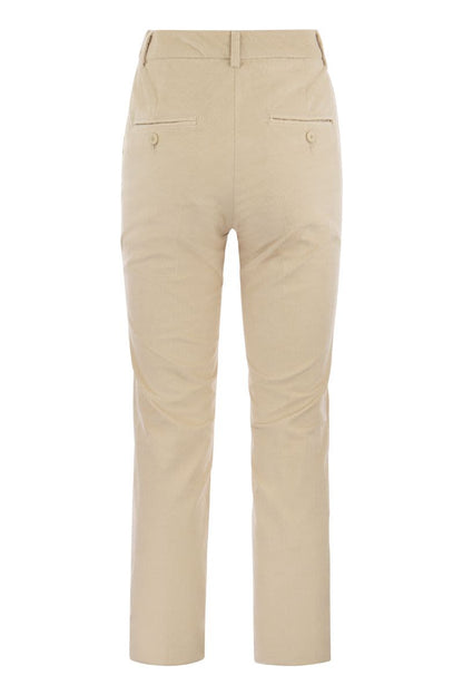 MARRUCA - Cotton velvet trousers - VOGUERINI