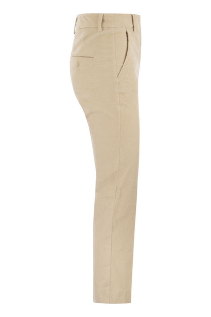 MARRUCA - Cotton velvet trousers - VOGUERINI