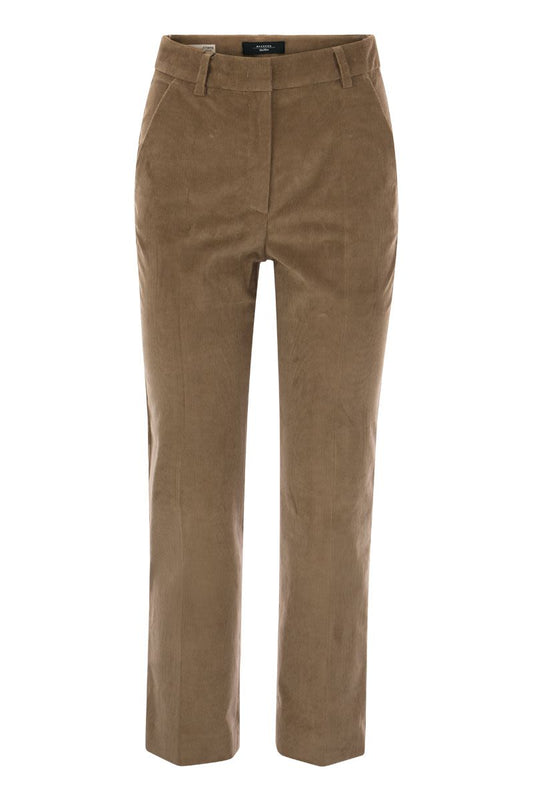 MARRUCA - Cotton velvet trousers - VOGUERINI