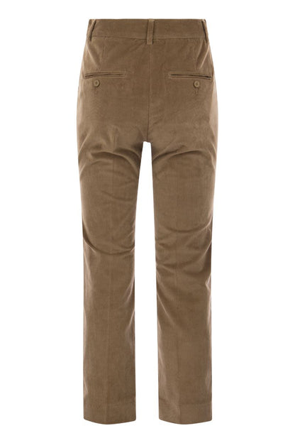 MARRUCA - Cotton velvet trousers - VOGUERINI