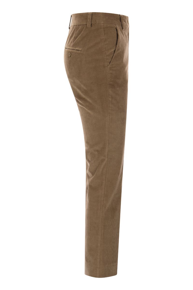 MARRUCA - Cotton velvet trousers - VOGUERINI