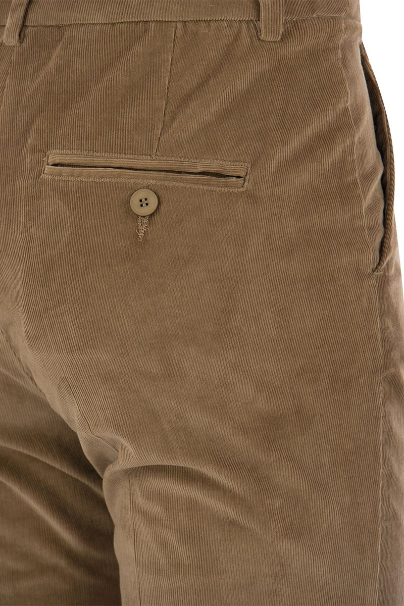 MARRUCA - Cotton velvet trousers - VOGUERINI