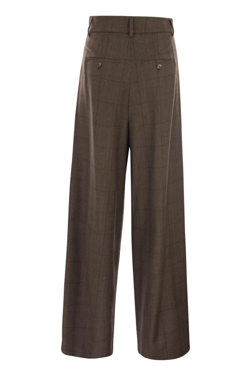 MAESA - Wool flannel trousers - VOGUERINI