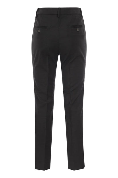 CANON - Wool cigarette trousers - VOGUERINI