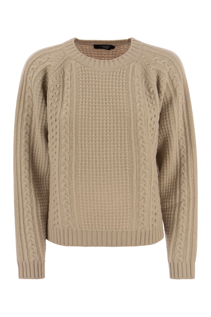 ELID - Crew-neck sweater in wool yarn - VOGUERINI