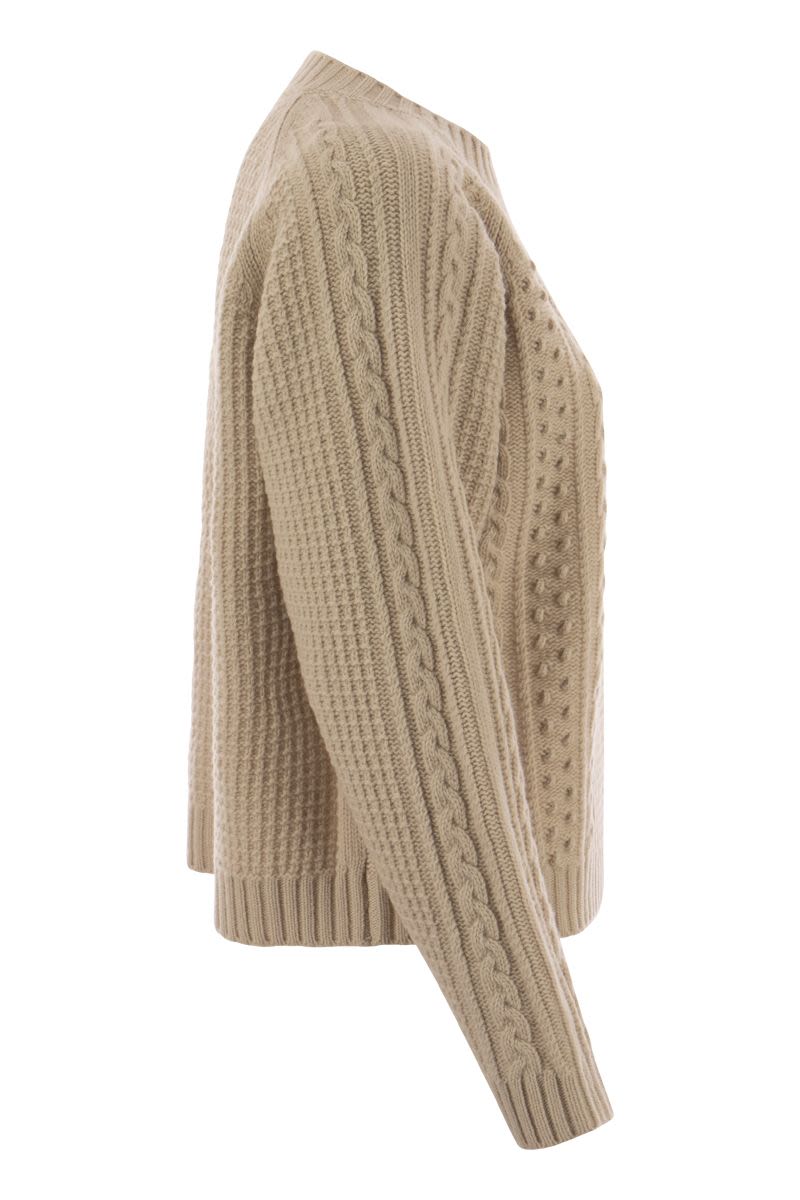 ELID - Crew-neck sweater in wool yarn - VOGUERINI